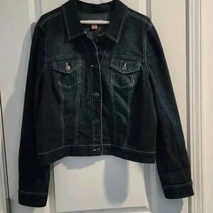 Nine West Vintage America Collection Denim Jean Jacket Womens L